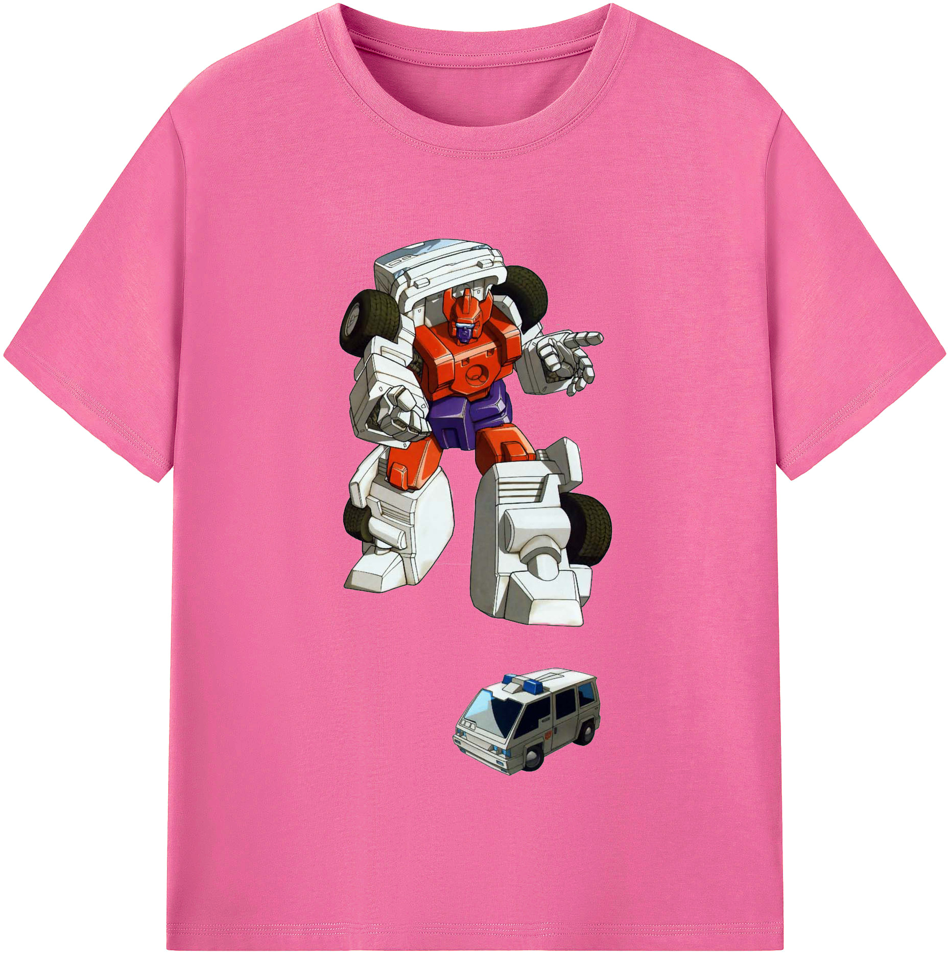 （画像用）  レディースカジュアルプリントTシャツ（綿100％）